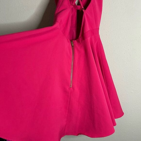 NBD X The Naven Twins Everytime Skater Dress in Berry - Picture 11 of 14